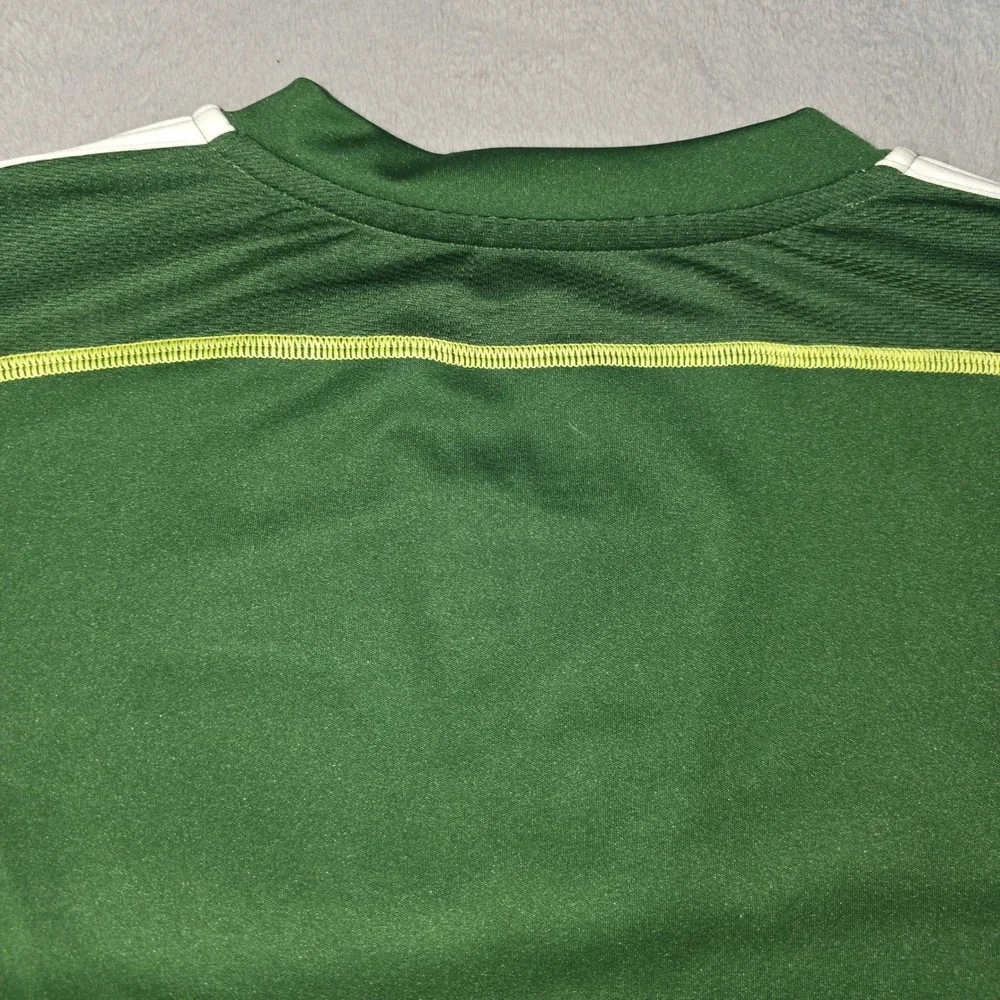 Adidas Portland Timbers MLS Soccer Jersey Green Alaska Airlines Youth XL 15-16Y